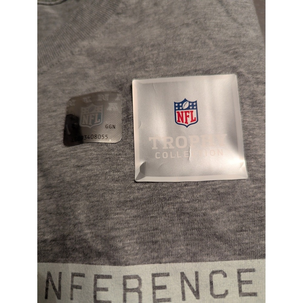 Nike New England Patriots AFC Champions Super Bowl LIII Gray T-Shirt Womens S - Picture 3 of 3